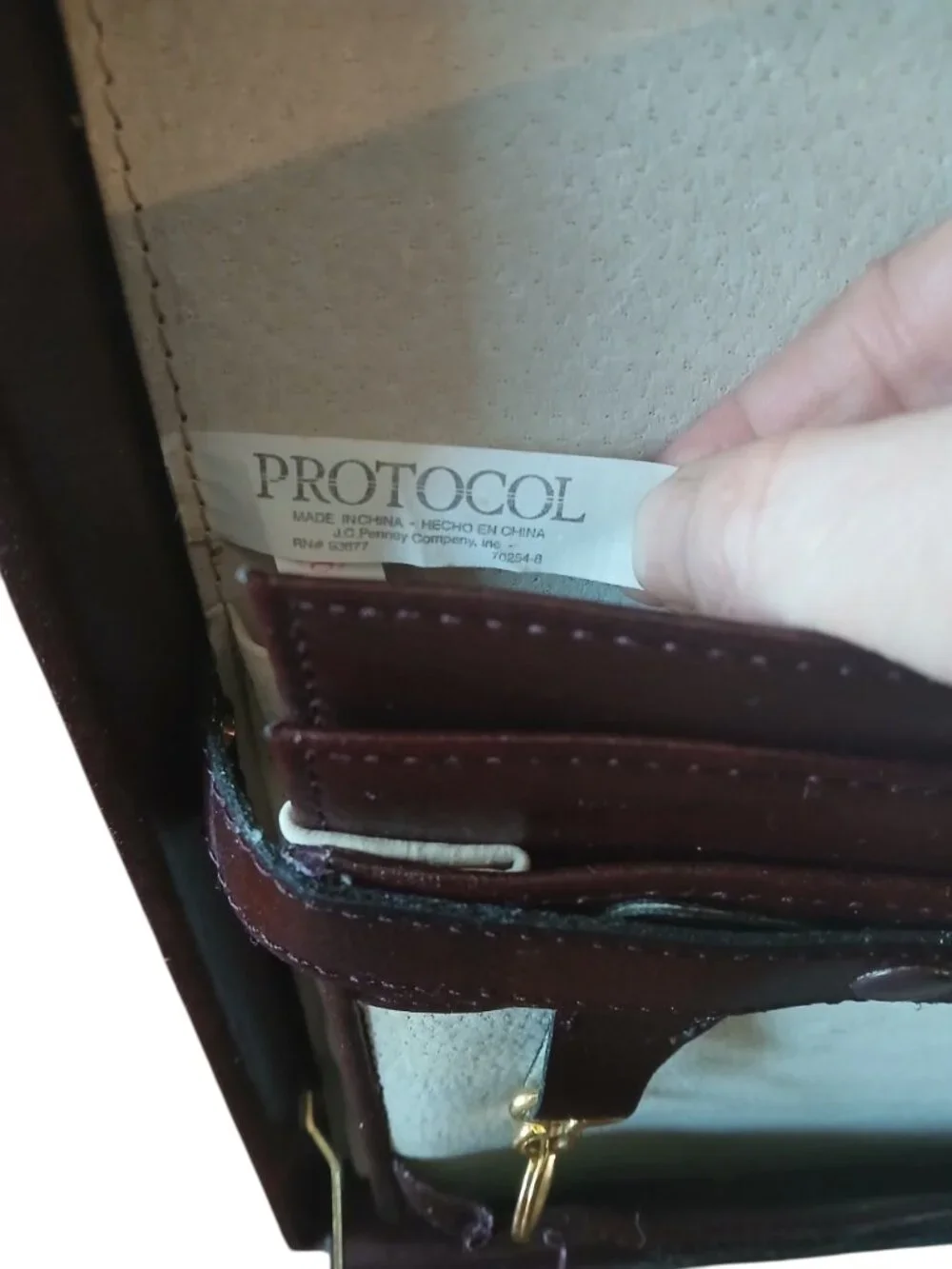 Vintage Protocol deep Burgundy Attache/ Briefcase